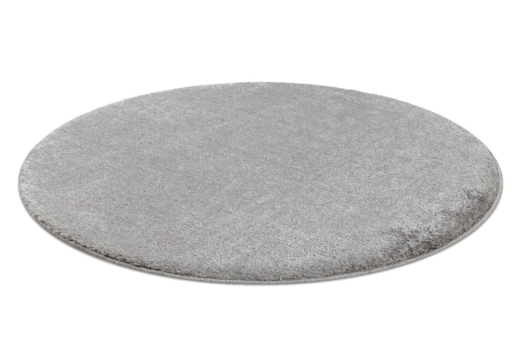 Tapis de salle de bain SANTA cercle plaine, antidérapant, doux - gris cercle 100 cm - 2