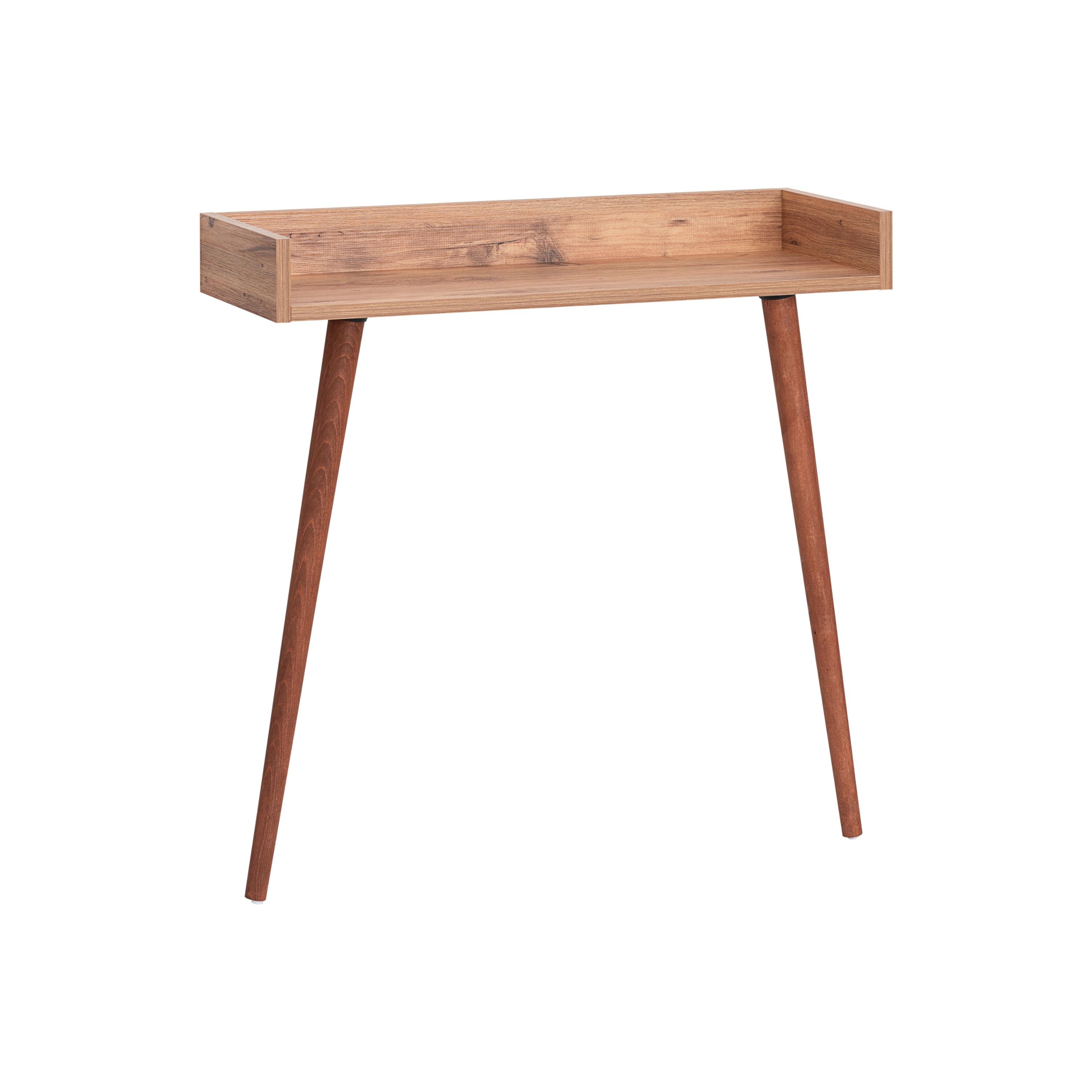 Leick Home 2027-NV - Consolle Coastal, in legno massello, 2 cassetti, ripiano inferiore espositivo, profondità stretta, facile da montare, per soggiorno/ corridoio, blu navy, 76,2 x 27,9 x 71,1 cm