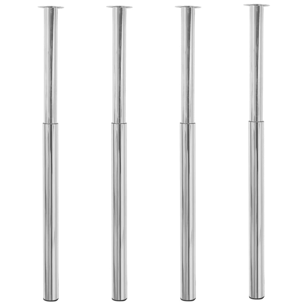 Gambe Tavolo Ferro VidaXL Set Gambe Per Tavolo 4 Pz Nere Regolabili In Altezza 710 Mm | Leroy Merlin Battiscopa Cucina
