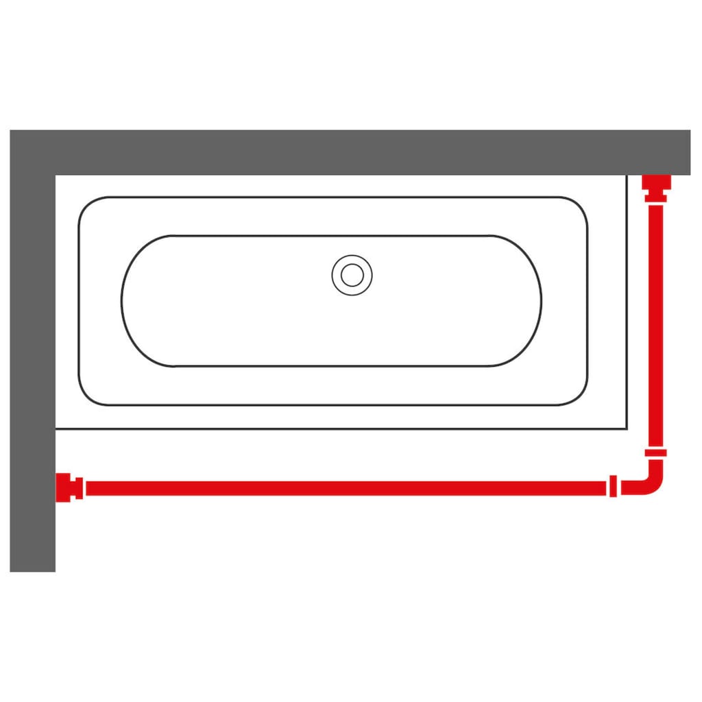 Tringle de rideau de douche combi Chrome Sealskin - 6