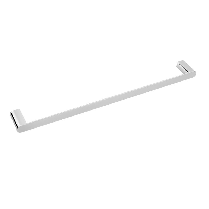 BALNEO - reling na ręczniki stal nierdzewna srebrny CHROM - uchwyt na ręczniki 60 cm QARX nierdzewny - drążek łazienkowy