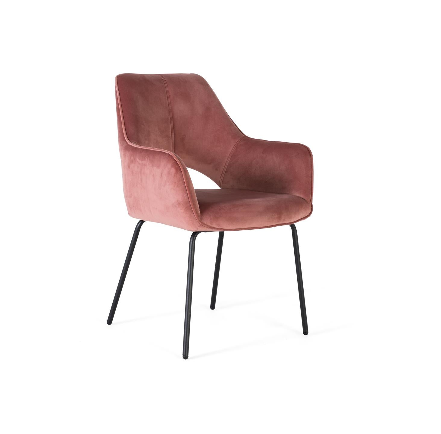 Krzesło welurowe 60 cm, styl nowoczesny, współczesny - 89x60x65 GYC