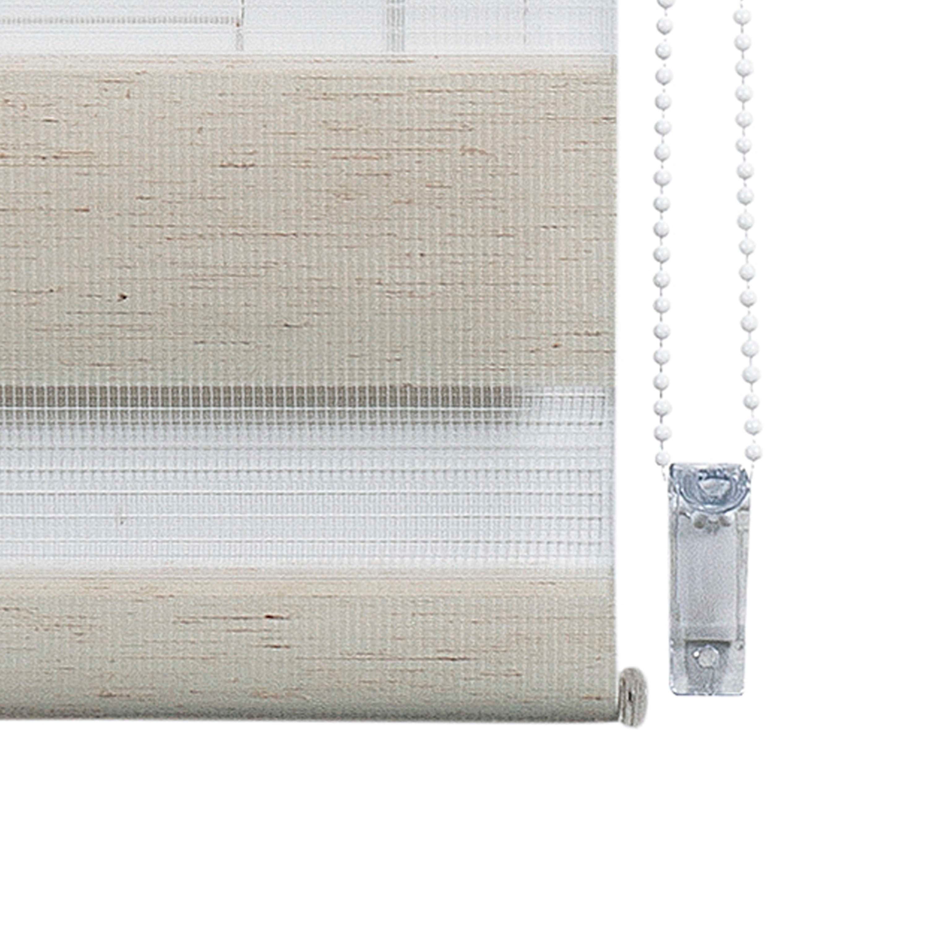 Estor de rolo EasyFix Dia/Noite, estore de instalação sem furos Linho, 120 x 180 cm - 9