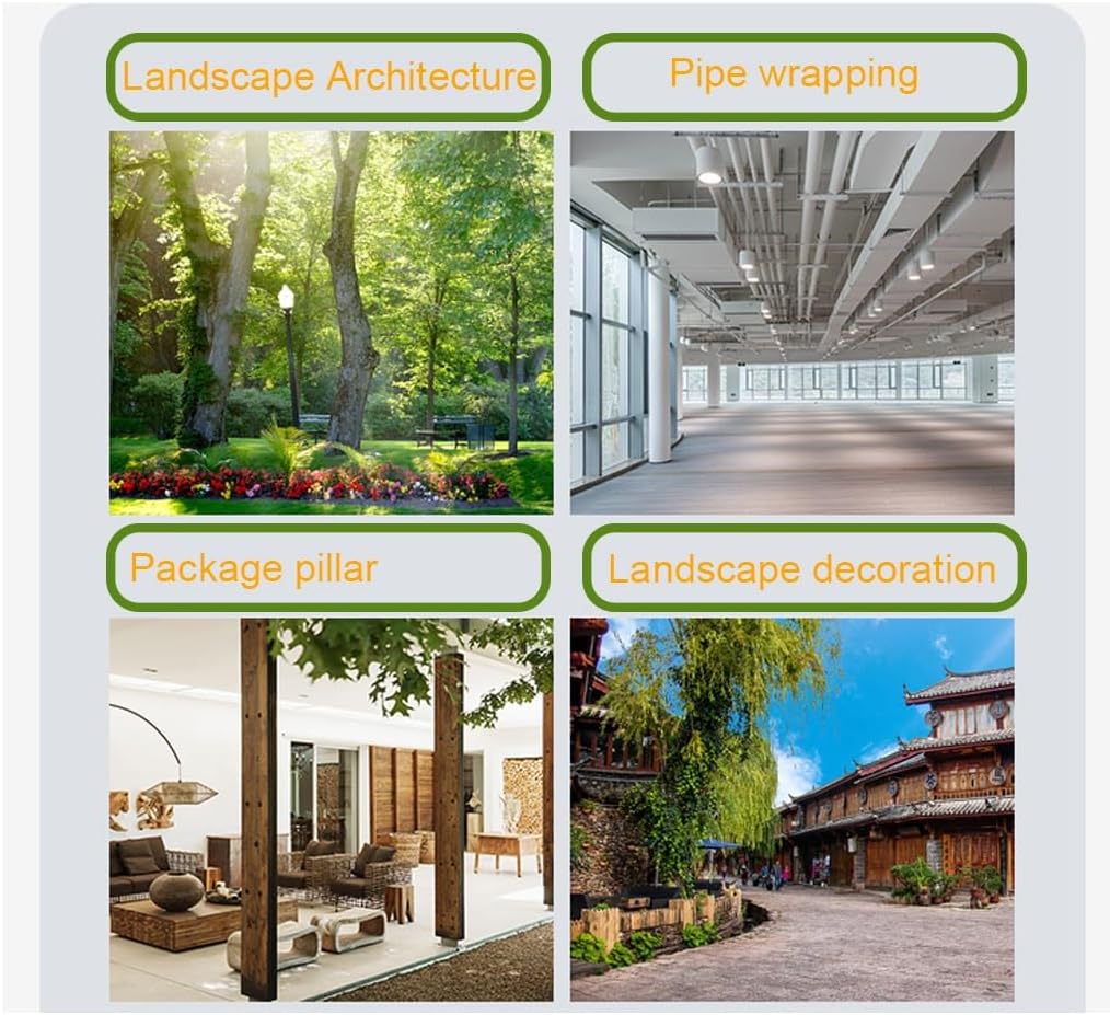 Stickers Muraux Multifonctionnels En Écorce Artificielle Pour La Décoration Murale Et Le Revêtement De Tuyaux, La Décoration D'intérieur-100*50cm - 6