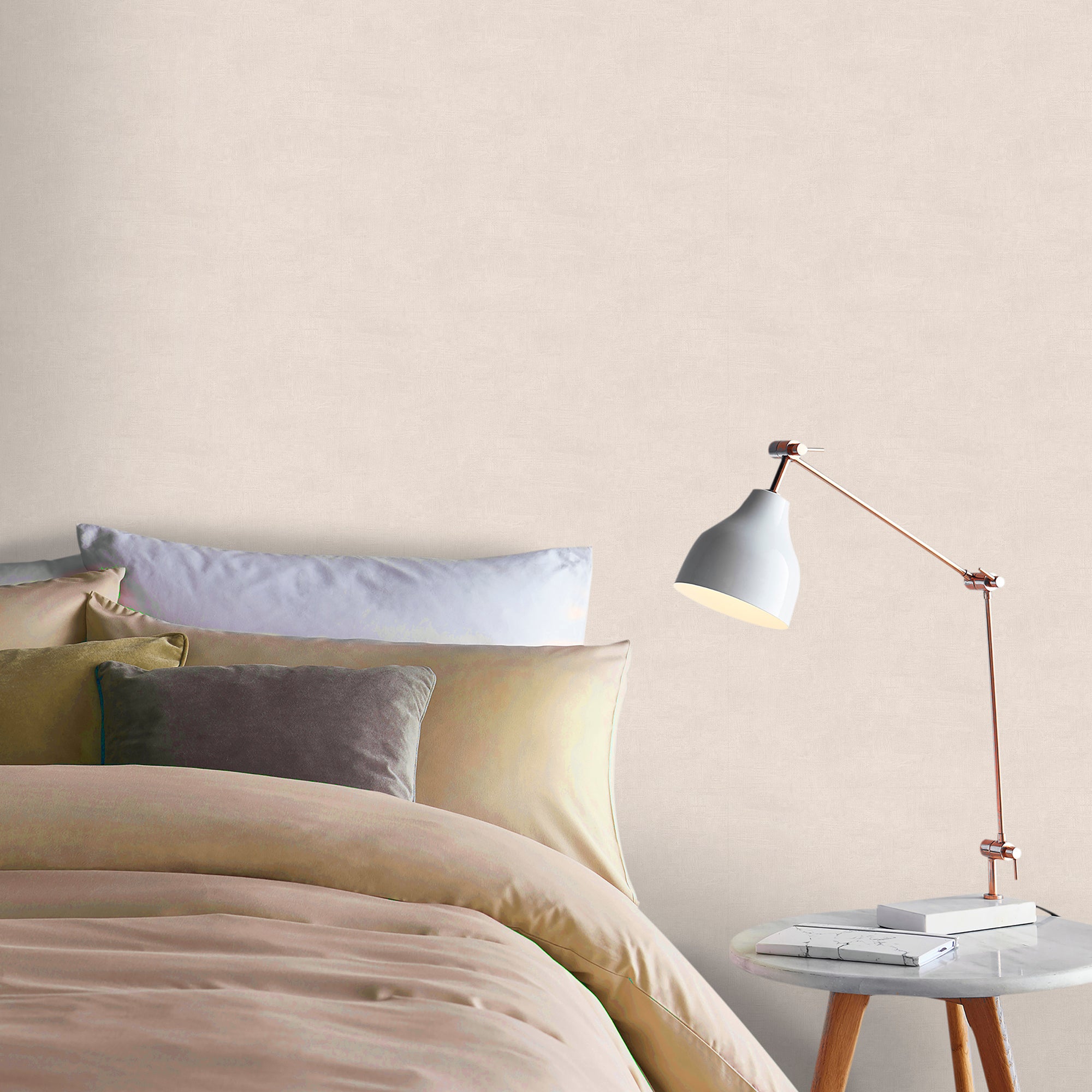 Papier peint intissé Revi Uni 1005 x 52cm Beige | Leroy Merlin