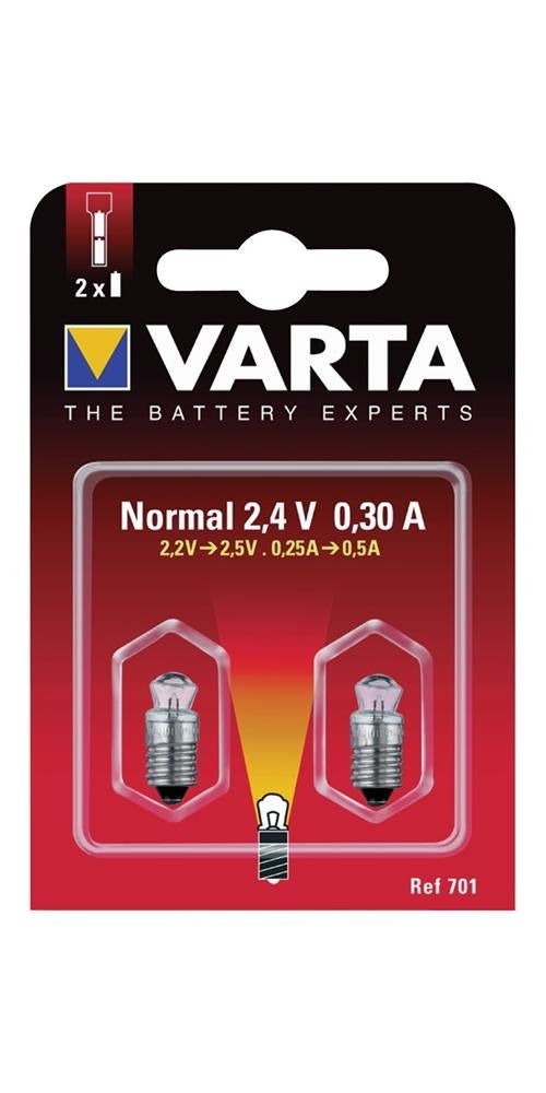Varta - 2 Ampoules 4.8v 0.75a Krypton Culot Lisse Varta - 6