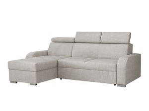 Canapé D'angle Convertible Lit Avec Rangement - 340x200x90 Cm - Prise USB, Table - Coloris Et Tissus Au Choix - Fabriqué En UE
