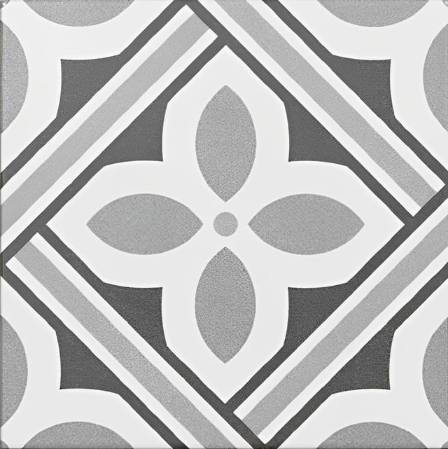 Carrelage Carreaux de ciment Barcelona gris elegante 20x20 cm