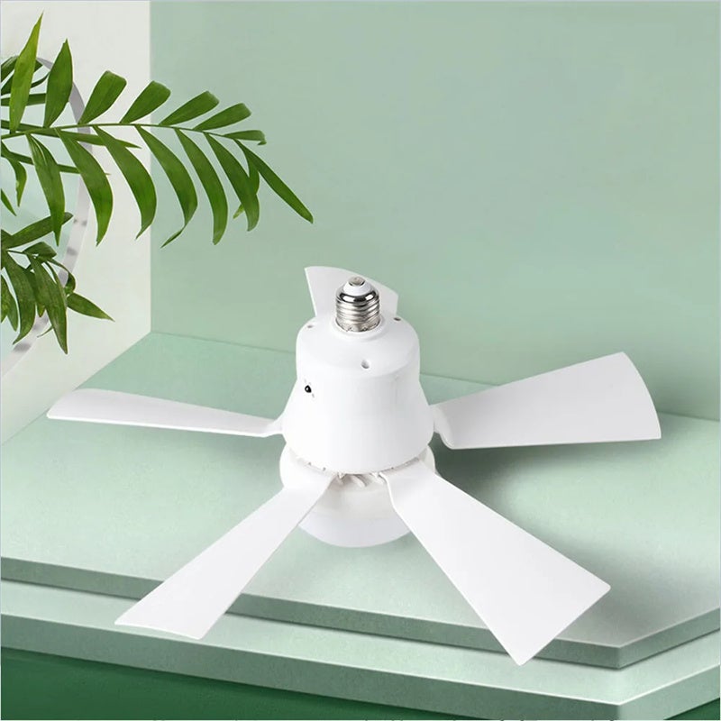 Ventilateur de plafond LED avec télécommande, variateur d'intensité, culot E27, 30 W, moderne, intelligent, sans fil, éclairage pour chambre et salon - 8