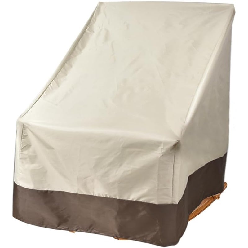 Wodoodporny pokrowiec na meble ogrodowe, tkanina Oxford, kolor kawy ryżowej, 96,5 x 89 x 79 cm, odpowiedni na krzesła wypoczynkowe, 1 sztuka