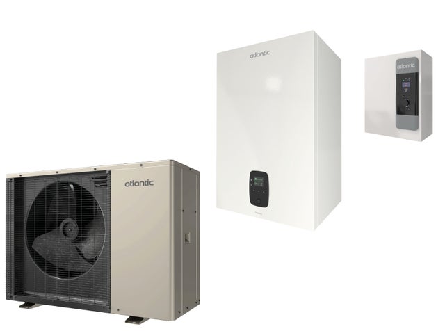 Pompe à chaleur hybride murale monobloc gaz Hybea 8 kW Duo 25 kW - ATLANTIC - 527436