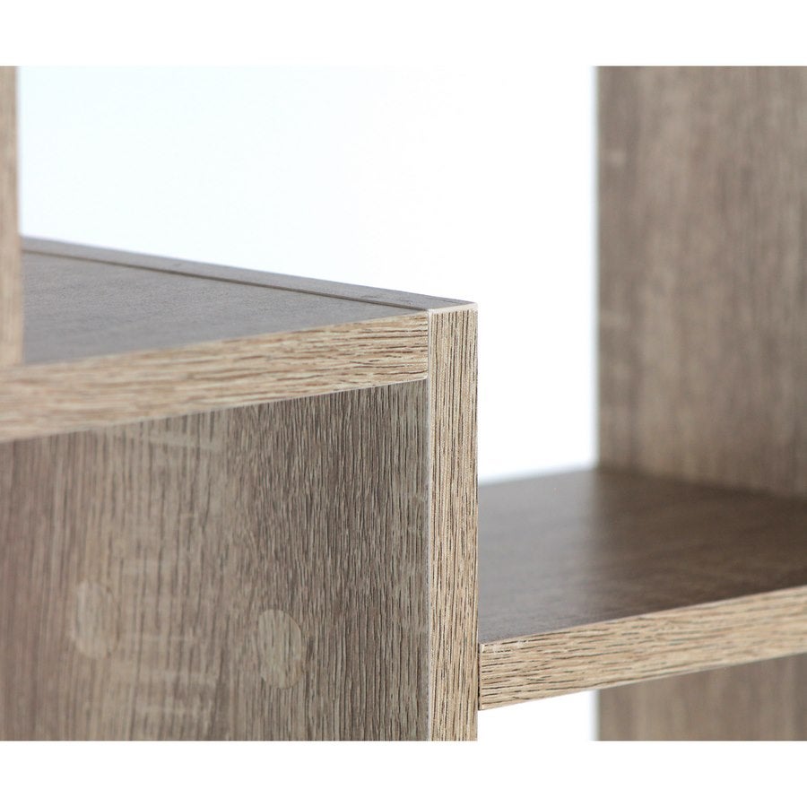 Libreria in legno design da parete 8 vani - 4