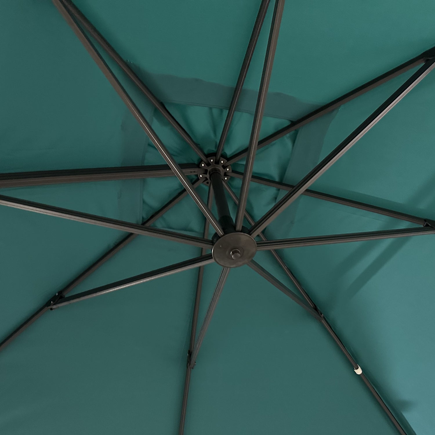 Parasol déporté MOLOKAI carré 3x3m bleu + housse - 4