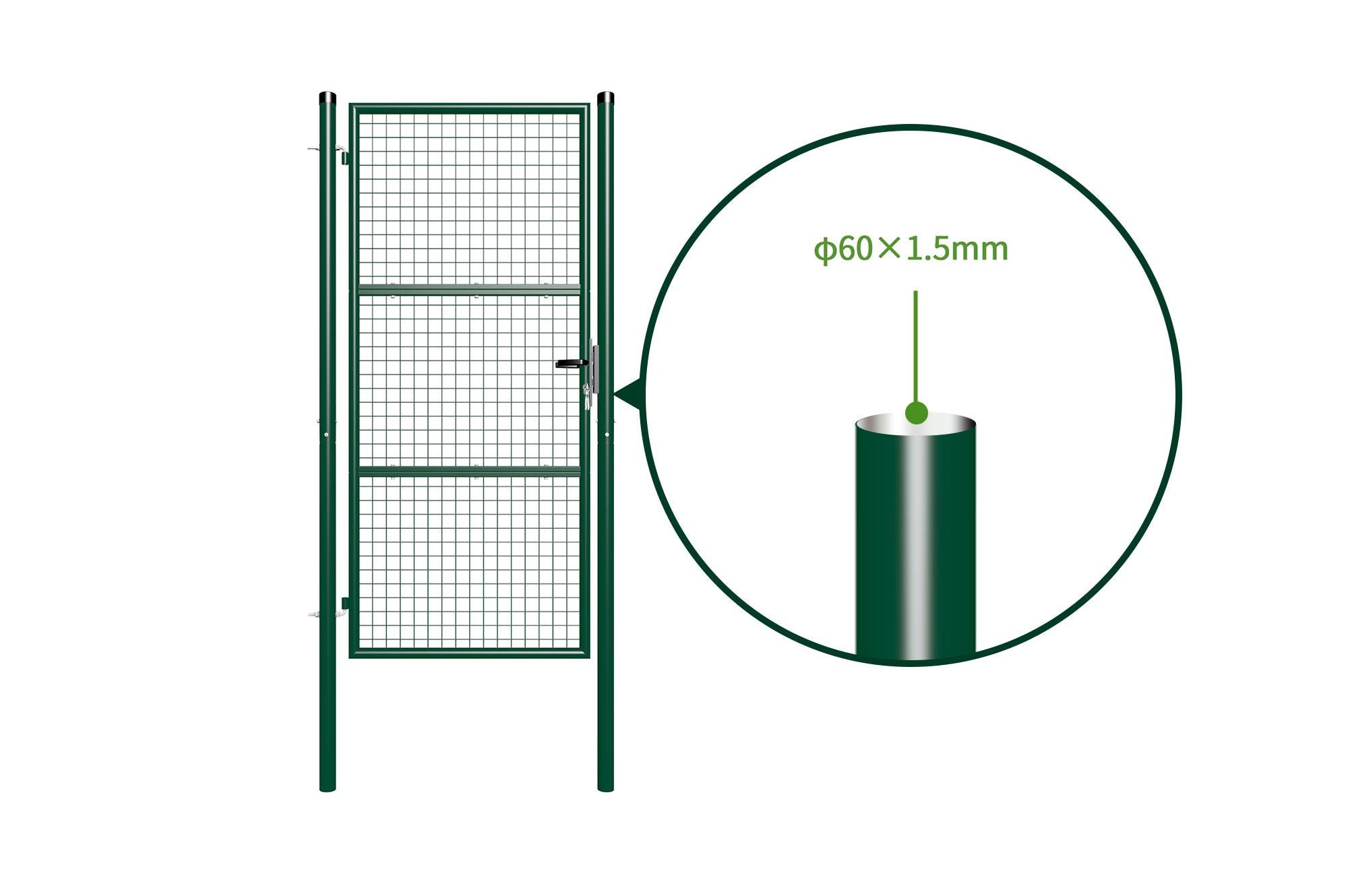 Portillon grillagé 1m OLGA H.200cm Vert - 8