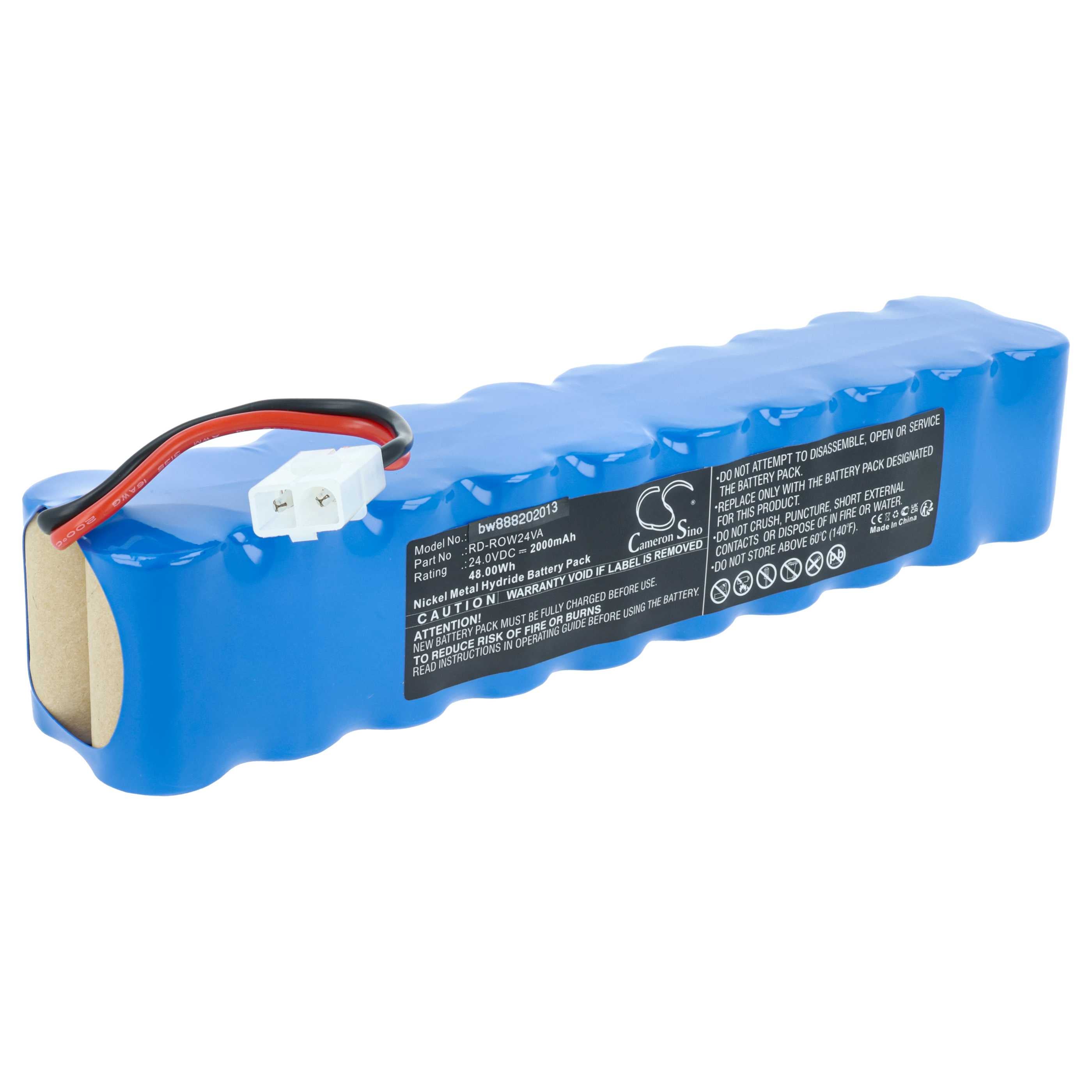 Batterie Rowenta Vhbw 24V 3000mAh Ni-MH - Pour RH8773WU, RH877501, RH8771WS