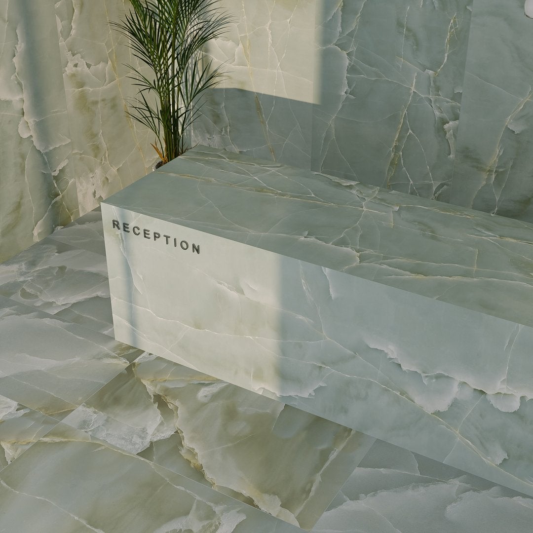 Alabastro Aquamarina Opaco 6 mm - Piastrelle 90x90x0,6 cm 6 mm - SSH 4000 90x90 MATT R9 6 mm - 2