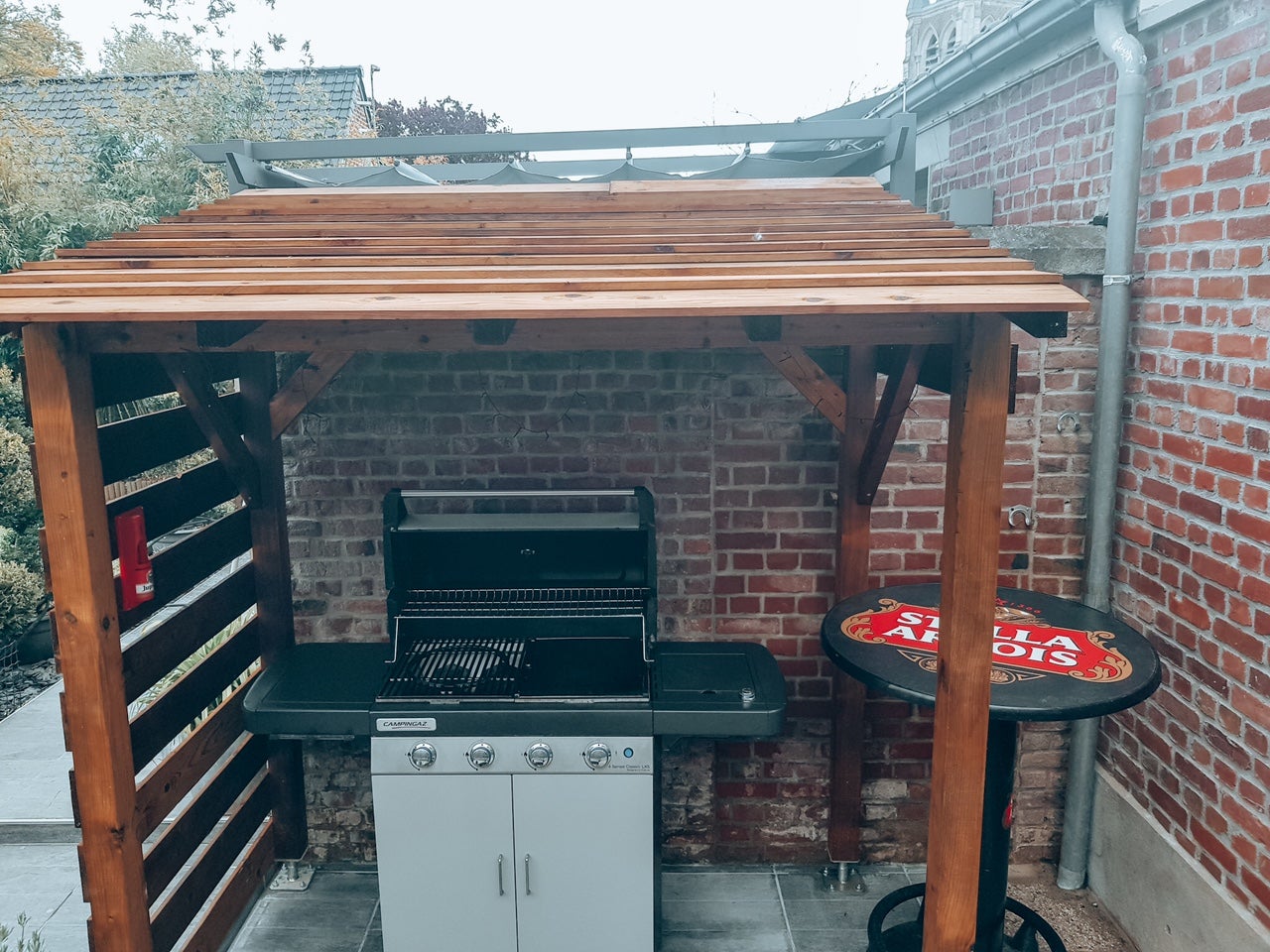 Abris pour Barbecue et Plancha - 2m - Couvert - Jardinatoire - 2