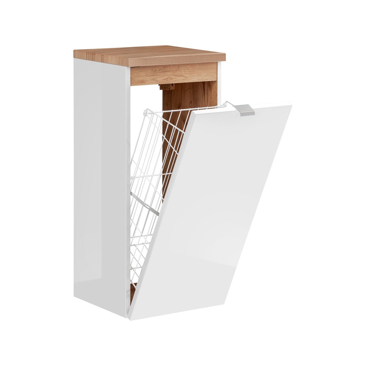Szafka Comad łazienkowa MILANO / CAPRI 811 35 cm biała z koszem - 3
