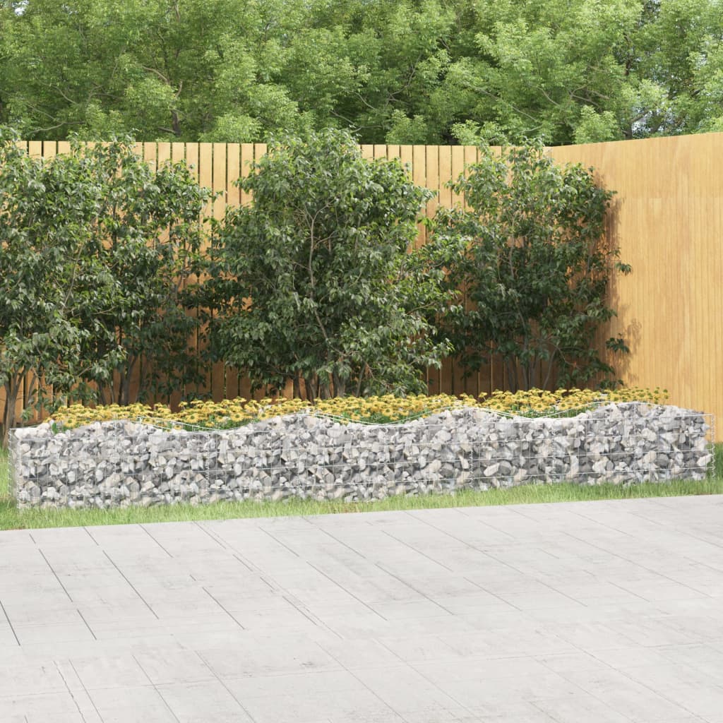 VidaXL Gabbione Letto Rialzato In Acciaio Zincato 540x90x100 Cm | Leroy Merlin - 4