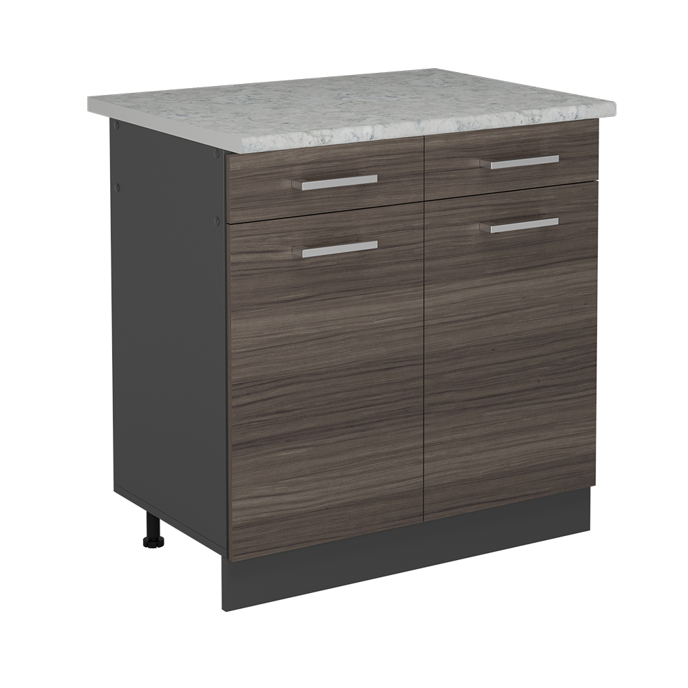 Vicco Szafka dolna do kuchni R-Line, Szlachetna szarość, 80 cm BR Marmur