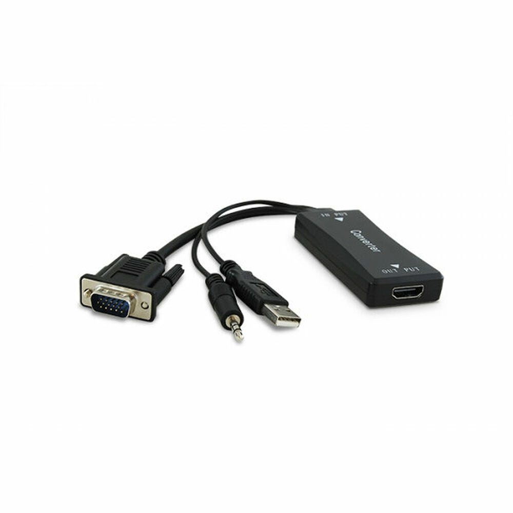 Adaptateur HDMI Vers VGA Avec Sortie Audio 3.5mm - Conversion HDMI Mâle Vers VGA Femelle Pour PC, TV, Projecteur