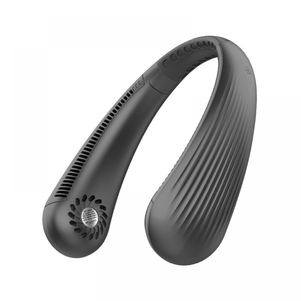 Przenośny wentylator na szyję, wentylator USB 3000 mAh, bezłopatkowy, cichy, osobisty wentylator chłodzący na szyję, akumulatorowy, 3 prędkości