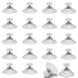 Lot De 10 Ventouses Plastique Transparent Avec Boucles - Pour Pare-brise Voiture Et Surfaces Verre