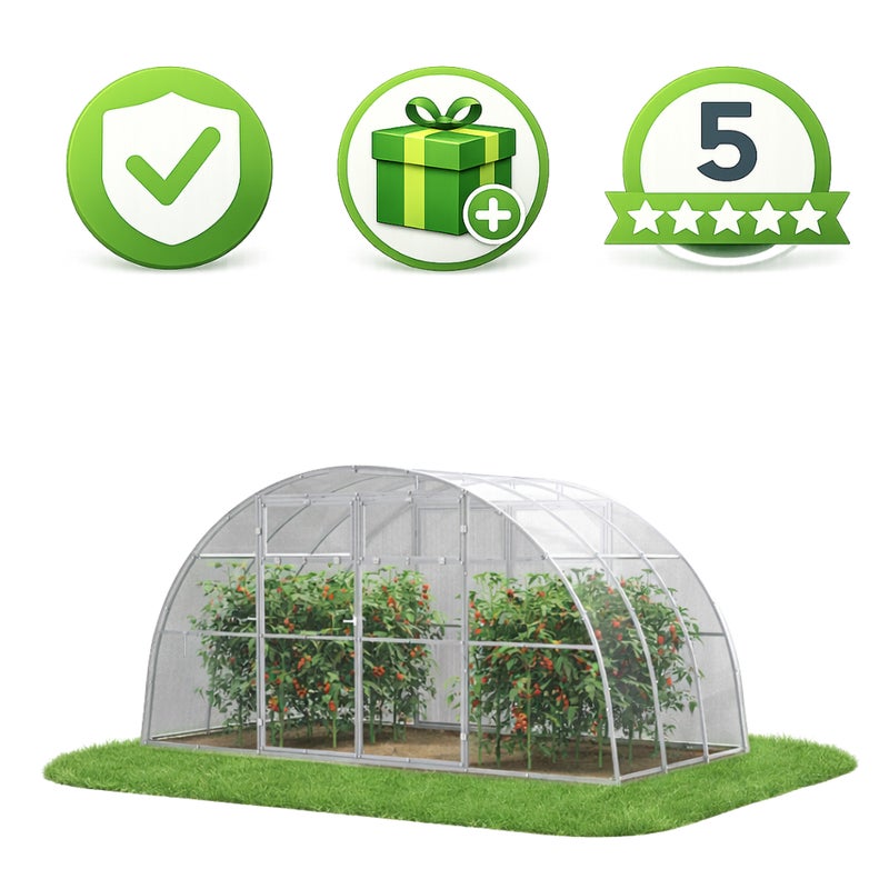 Szklarnia ogrodowa Tunel 4x2 m profile 40x20 poliwęglan 6mm - Szklarnia z poliwęglanu