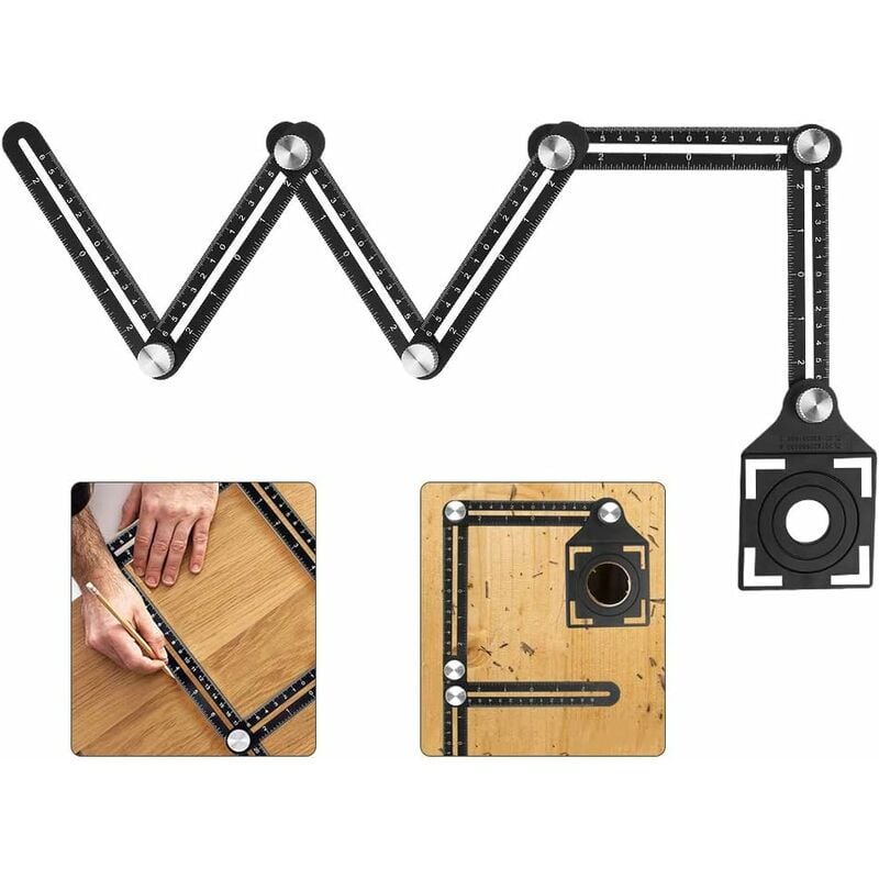 Outil Gabarit D'angle Mighty Tools - Mesure Tous Angles - Règle Pour Artisans - Neuf