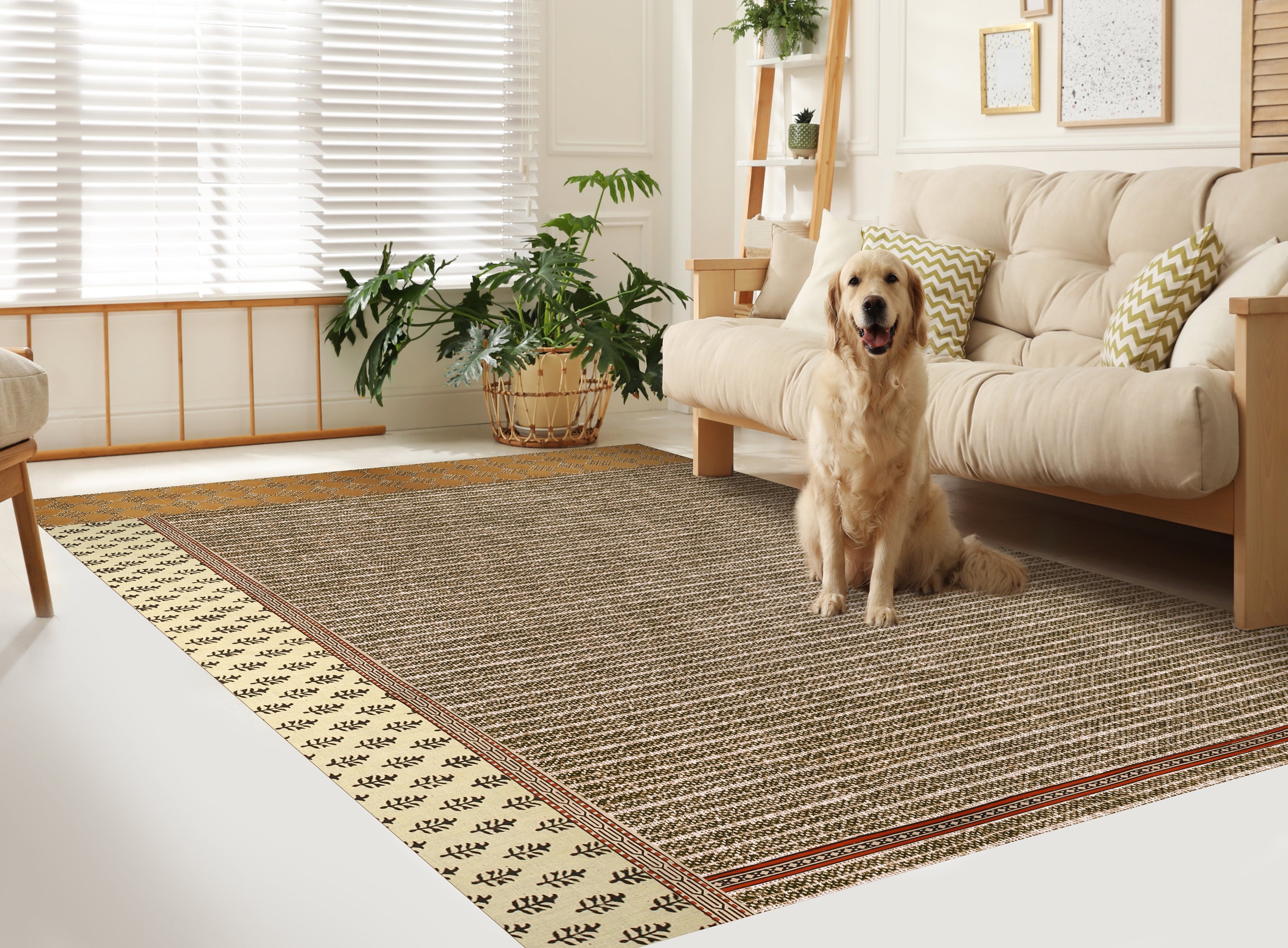 Dywan winylowy Autum 100x150 cm - antypoślizgowy dywan z PVC do kuchni lub salonu, zmywalny, nowoczesny styl