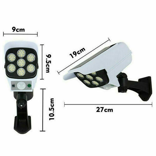 Luminea sensore di movimento solare: Faretto LED solare da parete con sensore di movimento PIR, 700 lm, 1.800 mAh, IP65 (Rilevatore di movimento solare a LED