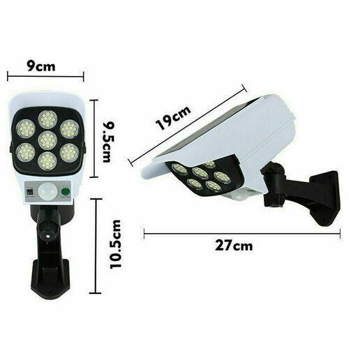 Luminea sensore di movimento solare: Faretto LED solare da parete con sensore di movimento PIR, 700 lm, 1.800 mAh, IP65 (Rilevatore di movimento solare a LED Luminea sensore di movimento solare: Faretto LED solare da parete con sensore di movimento PIR, 700 lm, 1.800 mAh, IP65 (Rilevatore di movimento solare a LED