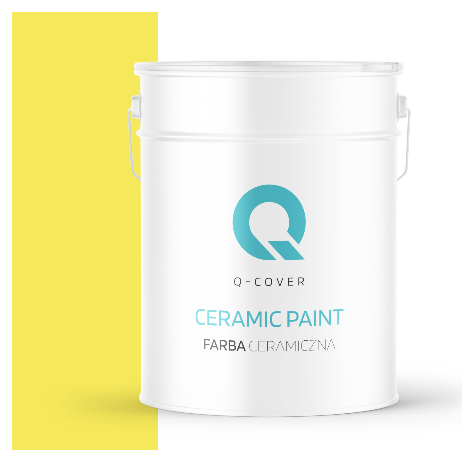 Farba Ceramiczna Do Ścian i Sufitów Q-Cover Cytrynowy H7276 Głęboki Mat 10L