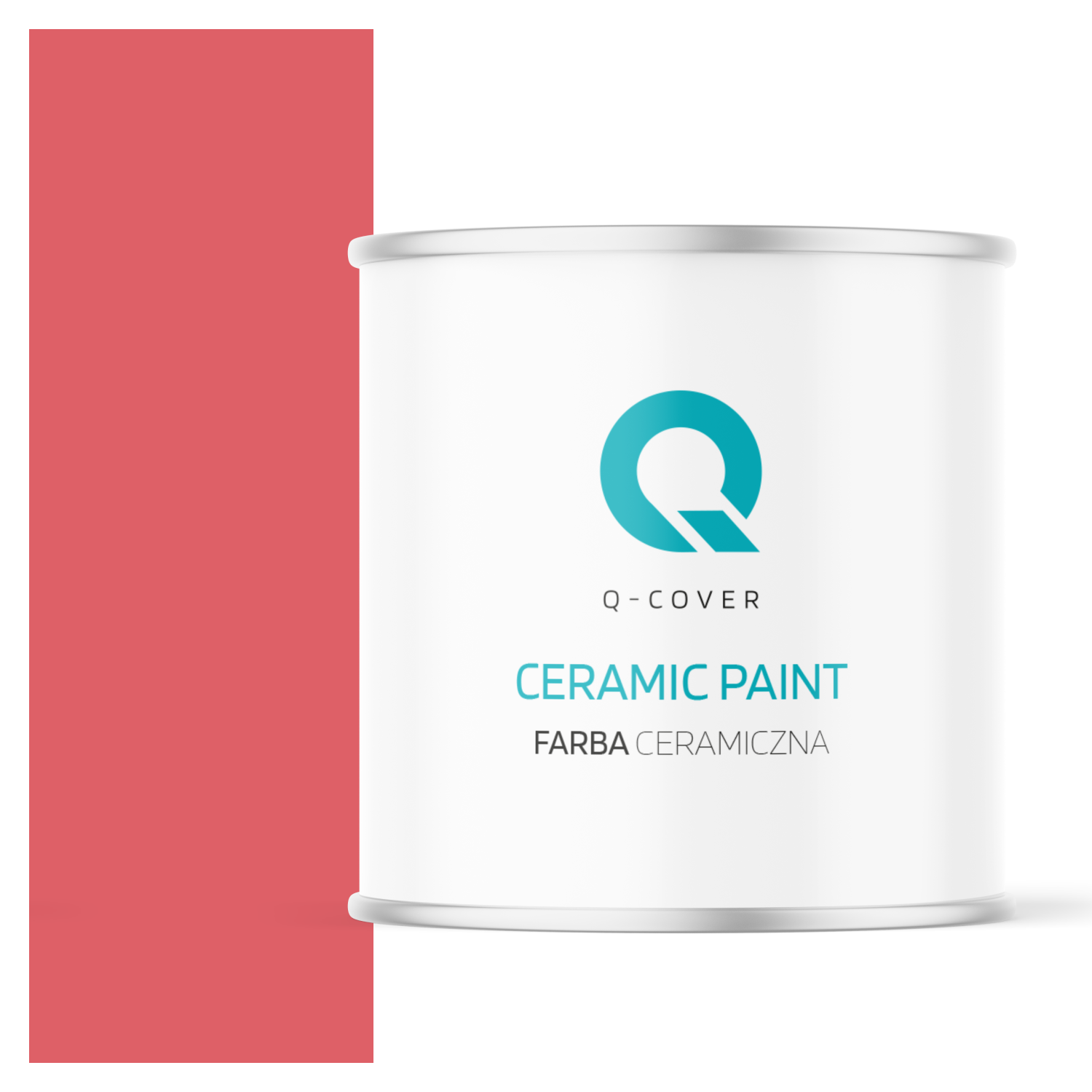 Farba Ceramiczna Do Ścian i Sufitów Q-Cover Czerwony H3525 Głęboki Mat 2L