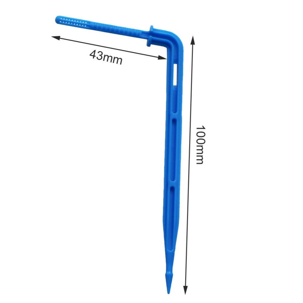 Lot de 25 goutteurs coudés transparents de 3 mm de diamètre intérieur, émetteur de goutte de 1/4'', outil d'arrosage de jardin en pot pour serre – acheter aux petits prix dans la