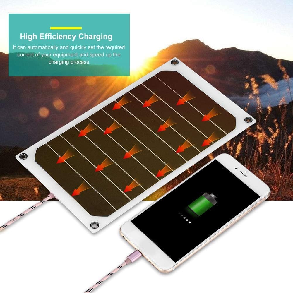 Panneau Solaire Portable 10W 5V – Chargeur USB Étanche IP64, Idéal pour Téléphone Portable et Power Bank en Extérieur - 3