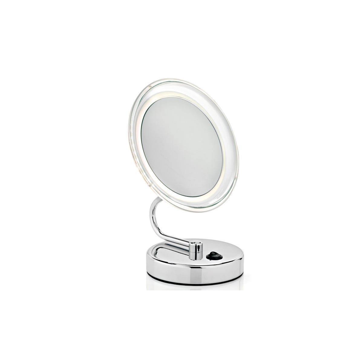 SURFOU Miroir Maquillage Grossissant 10X Lumineux - Miroir LED 3 Couleurs Rotatif 360° Rechargeable