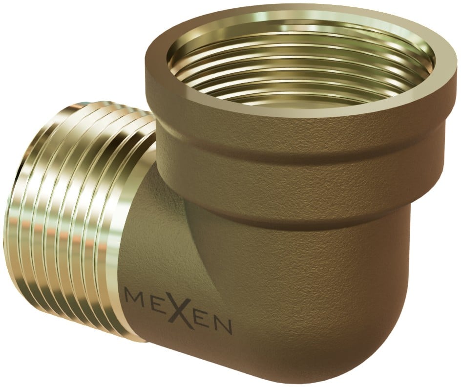 Mexen BRASS kolano mosiężne 1 GZ x 1 GW - W97410-1010