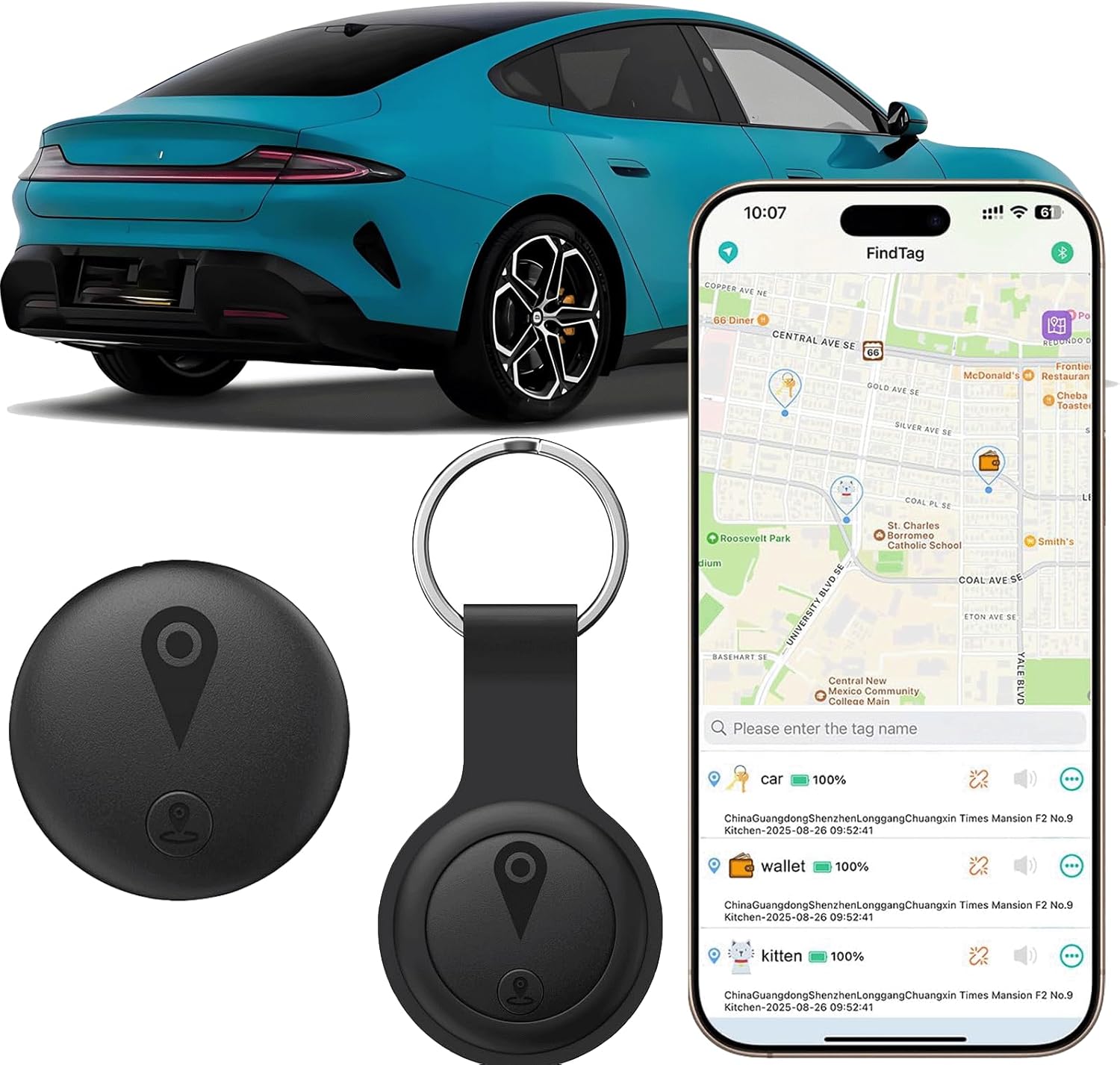 Autoradios, Hi-Fi, vidéo et GPS noirs Tracker pour véhicule
