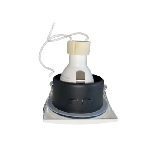 Support Spot GU10 IP65 Carré 82mm - Blanc - SILUMEN - 7