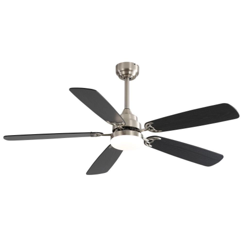 HOOLED Ventilatore da soffitto con luce DC motore brushless, 3 Lama 52 inch, velocità del vento regolabile a 6 velocità con funzione di temporizzazione, luce LED regolabile in 3 colori