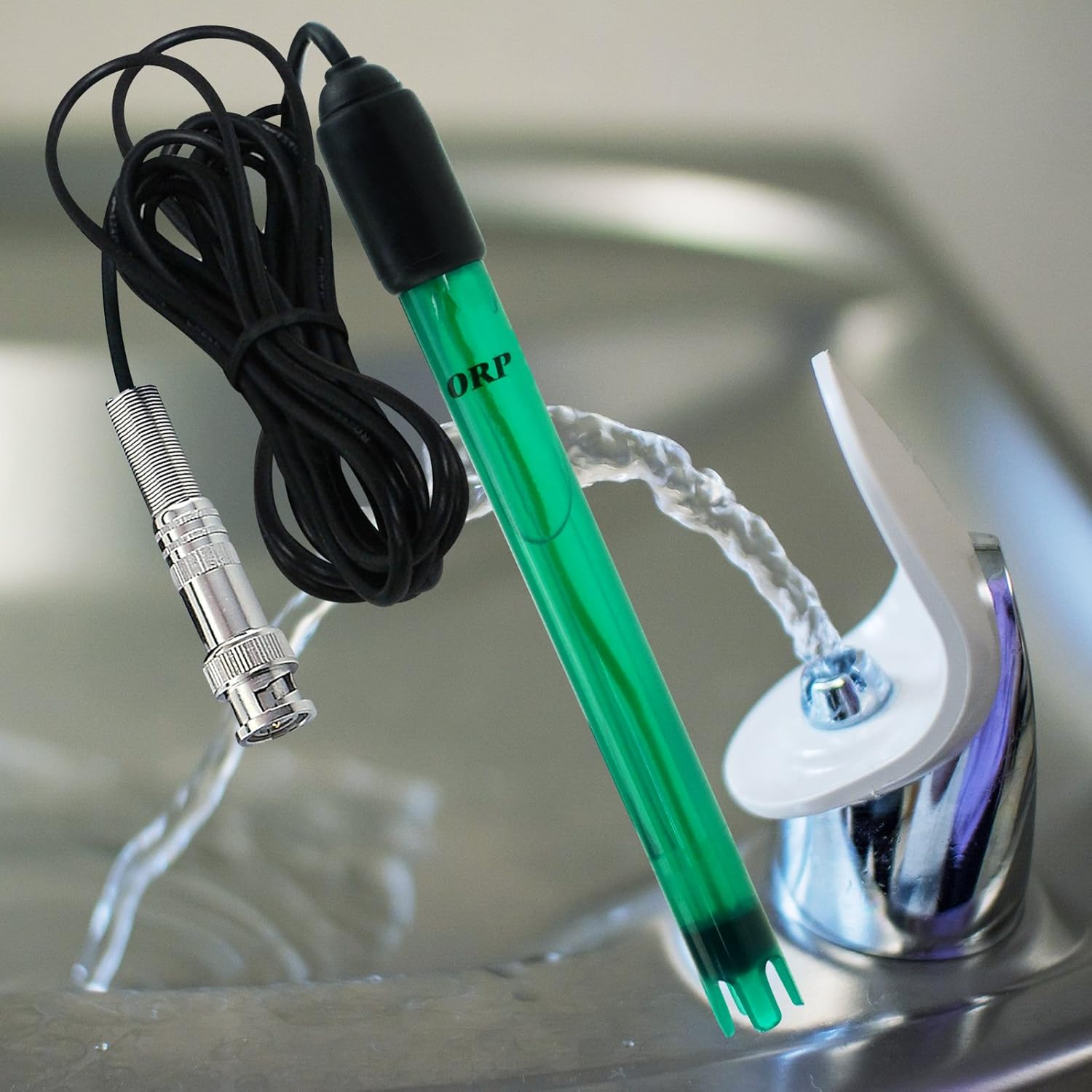 Électrode ORP Redox BNC – Sonde 300cm, Ø1.2cm, Contrôle Qualité Eau, Compatible Appareils de Test ORP - 4