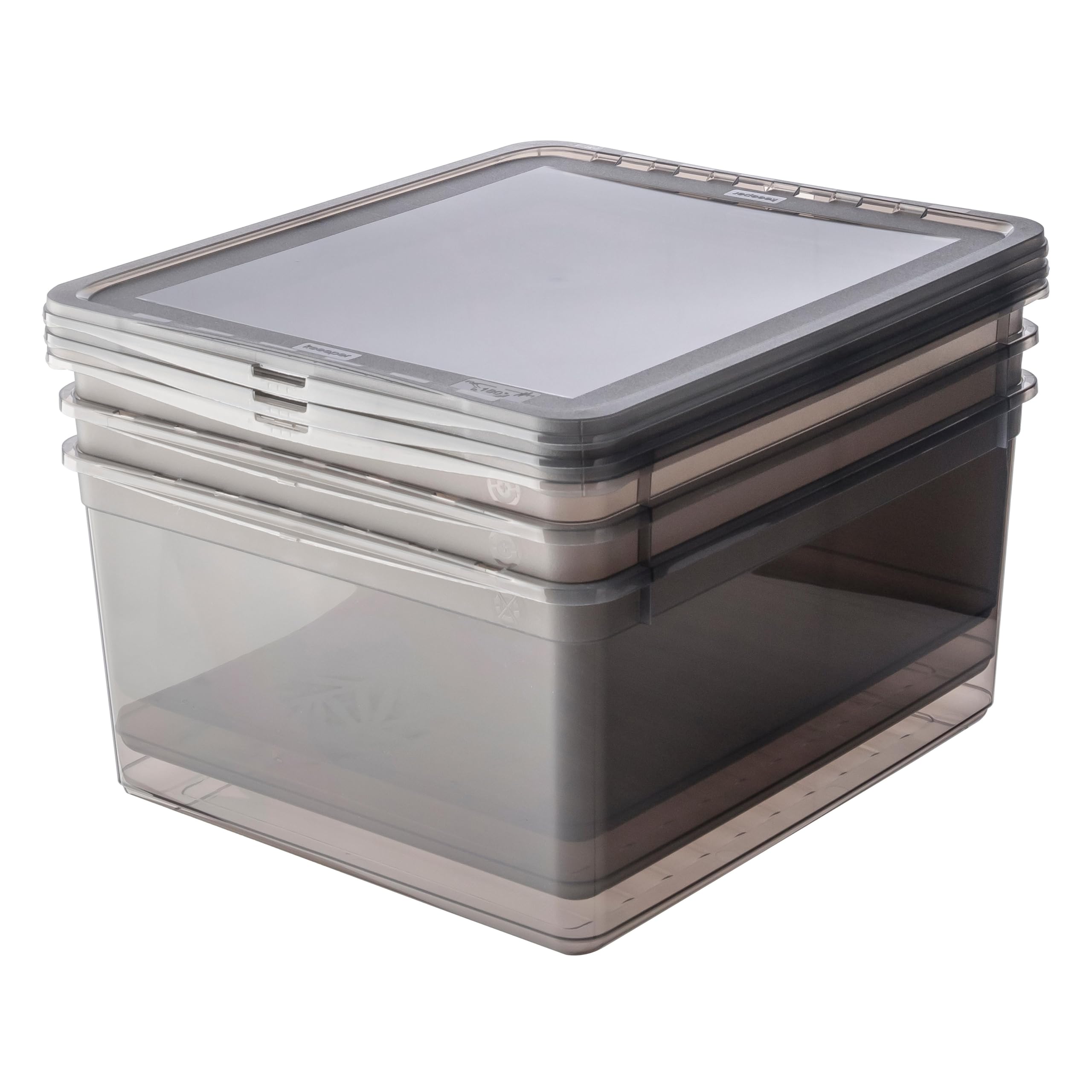 Design Set da 2 Contenitori in plastica con coperchio – Vaschette per