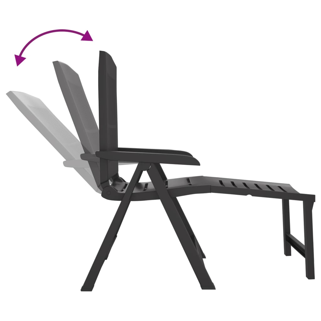 Bain de soleil en plastique gris anthracite – ComfortXL - 6