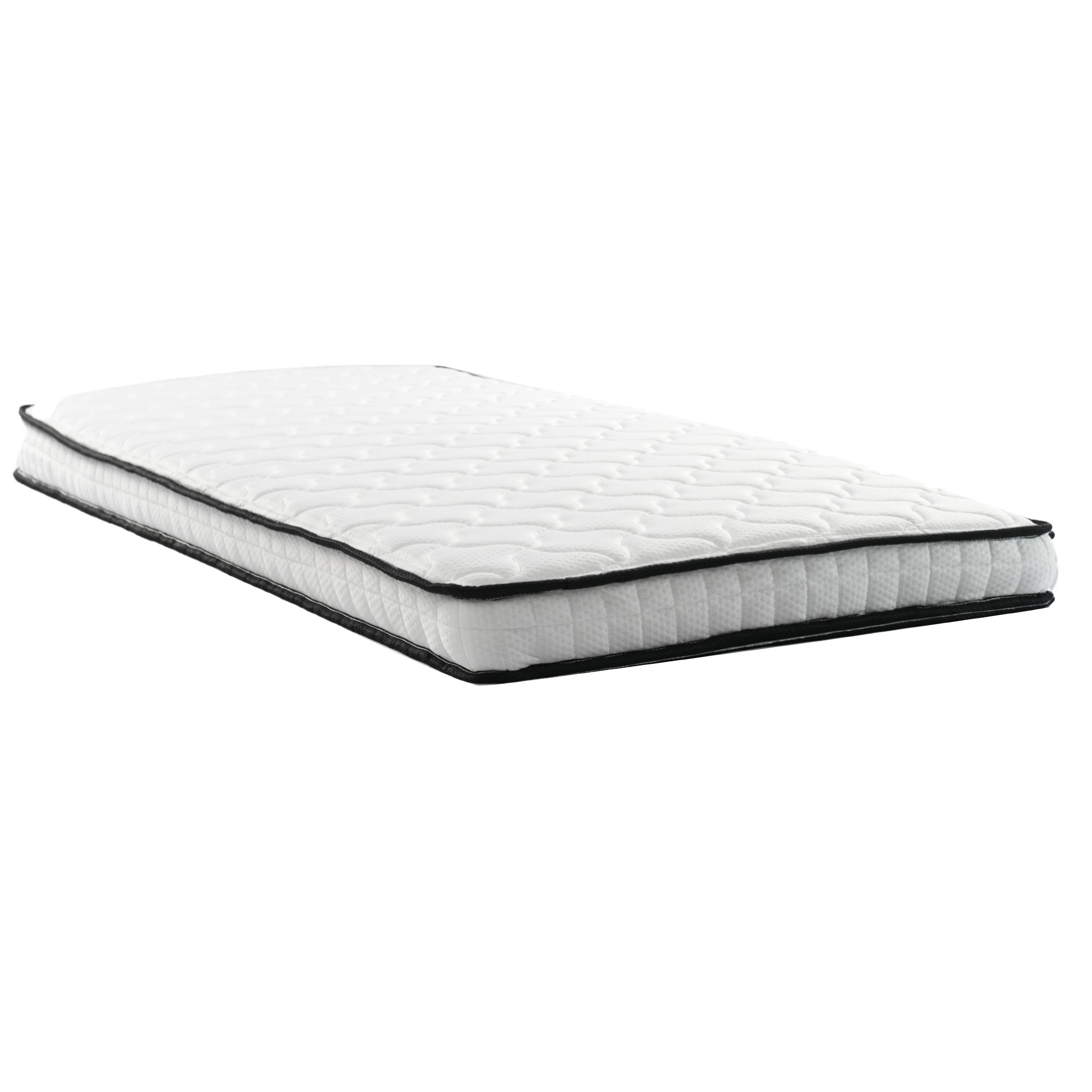 Materac kieszeniowy 90 x 190 cm - Moduły ergonomiczne i podparcie lędźwiowe, grubość 10 cm - Twardość H3 (średnio twardy) - Biały - 2