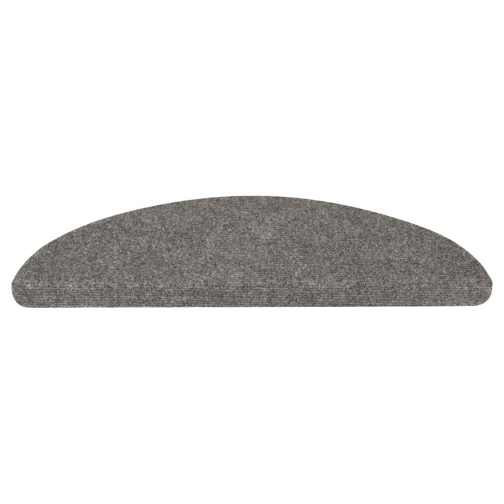 Tapis d'escalier auto-adhésifs 20 pcs | Paillasson d'escalier | Tapis de marche gris 65x22,5x3,5 cm CFW457214 - 3