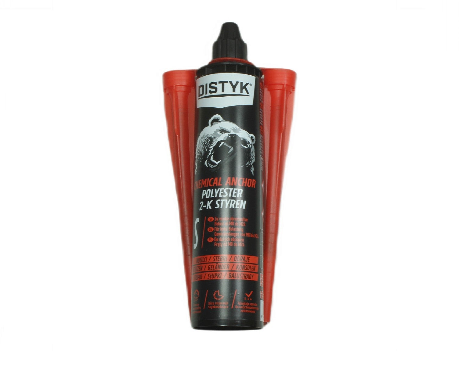 Kotwa chemiczna poliestrowa do betonu i kamienia 300 ml - DISTYK