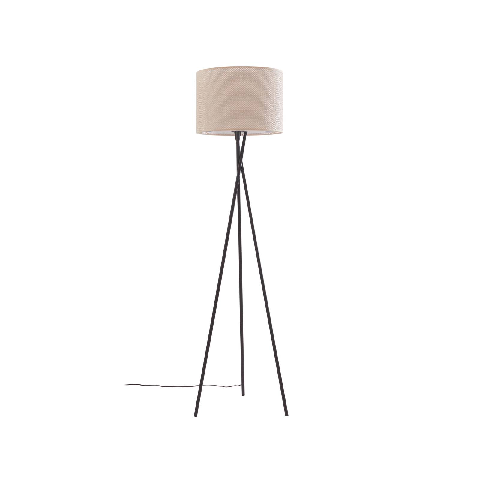 Lindby  Lámpara De Pie Soula, Ø 40 Cm, Plástico, E27, Lámpara De Pie Beige , Leroy Merlin