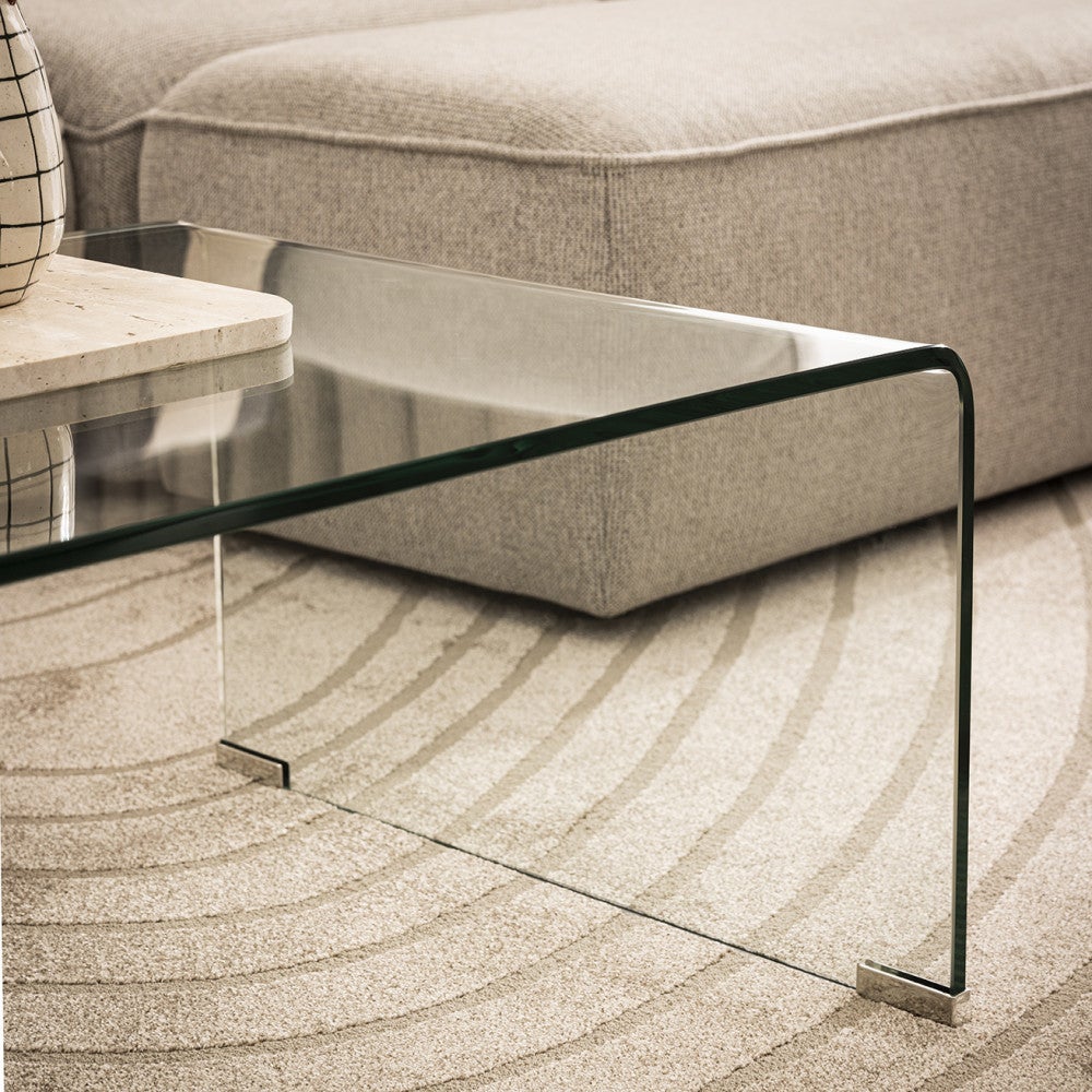 Nido - Table basse en verre L110cm - Transparent - 4