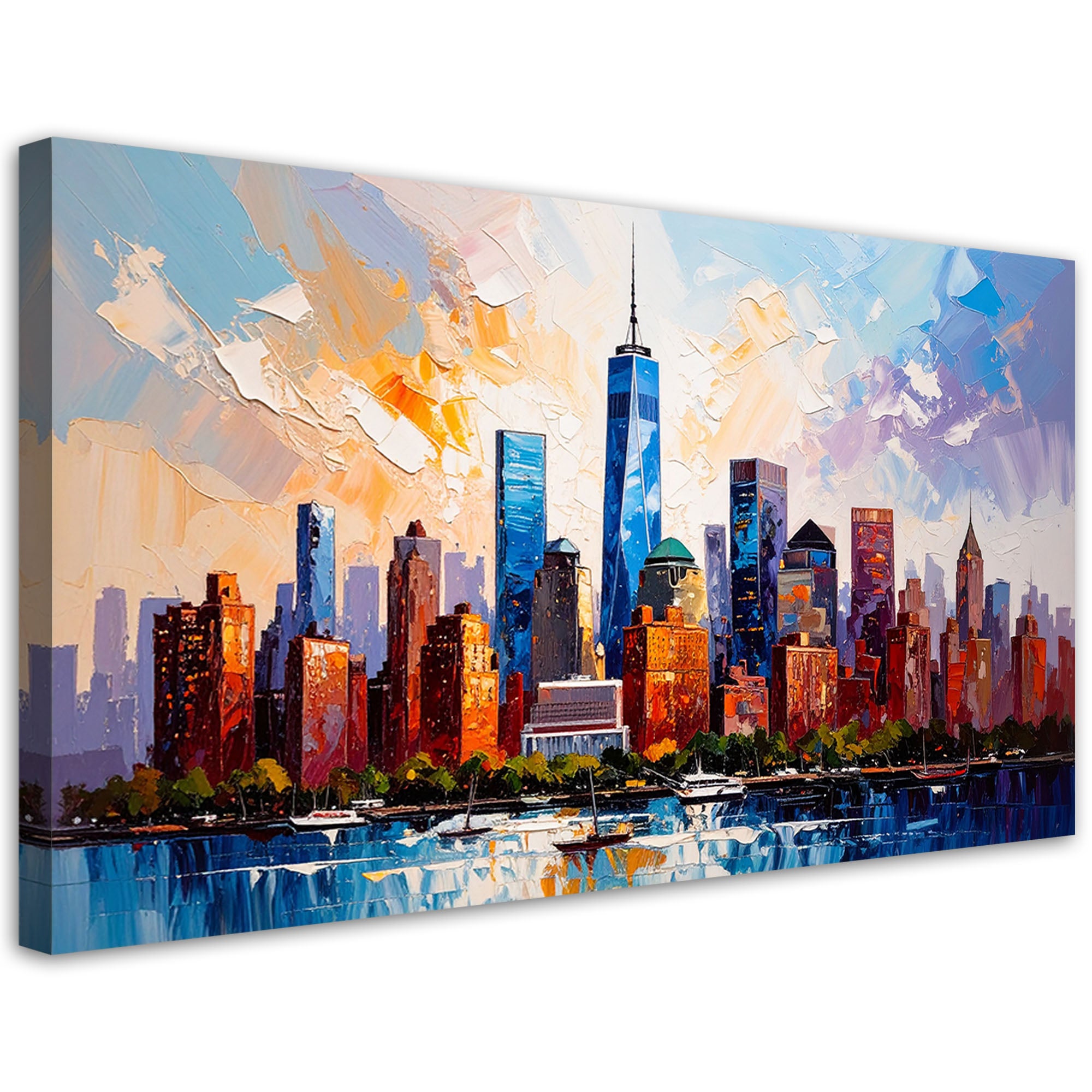Obraz canvas do salonu sypialni biura nowy jork manhattan 100x50